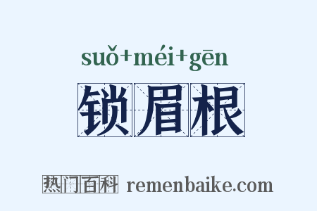 锁眉根是什么意思的图片